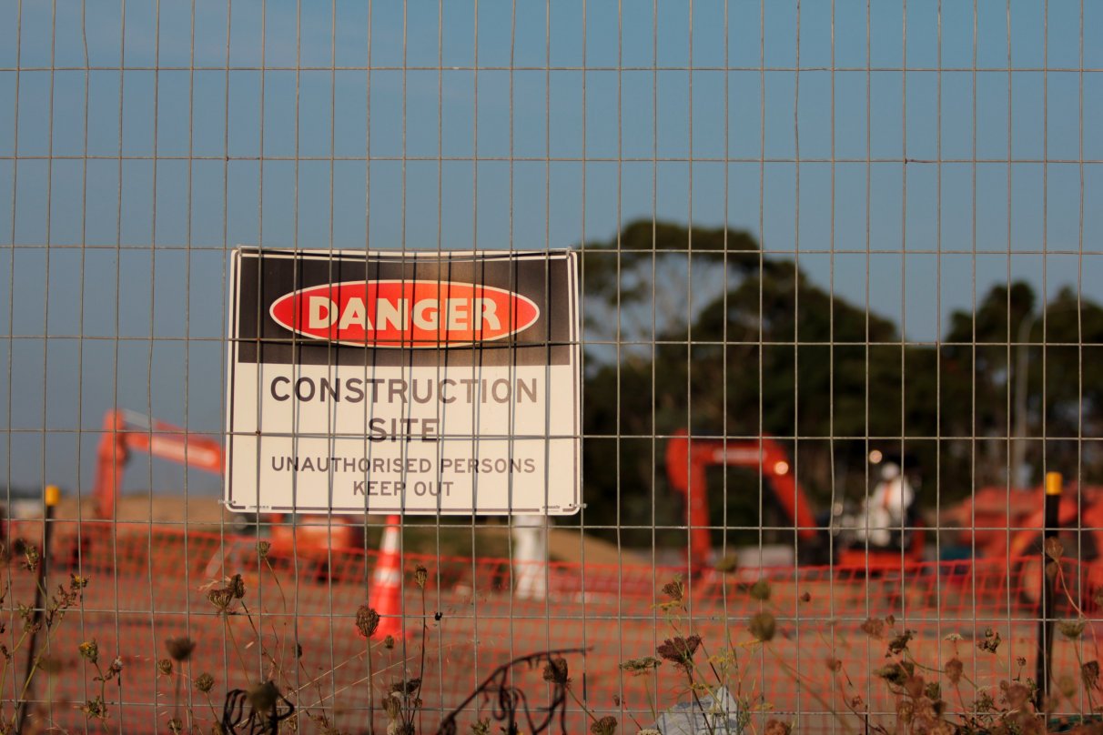 gallery/danger construction sign