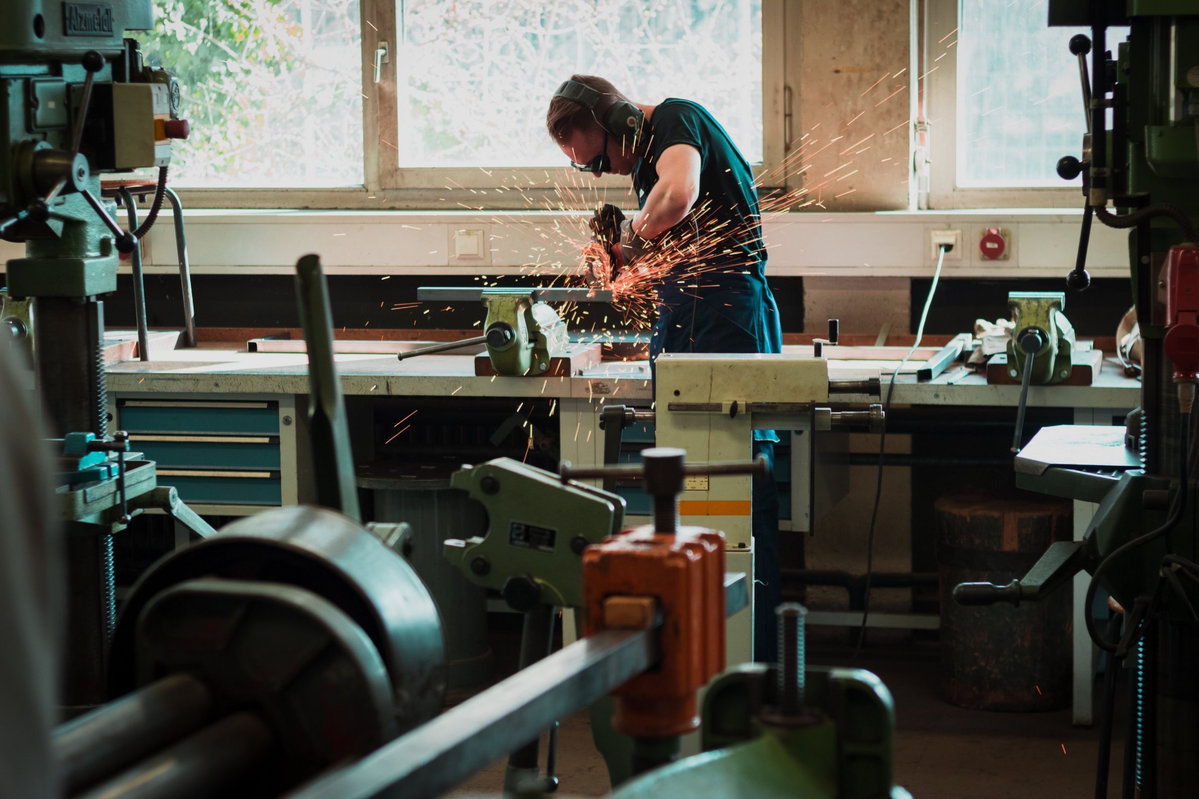 gallery/angle grinder in factory